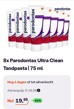 8× parodontax 75ml -60%