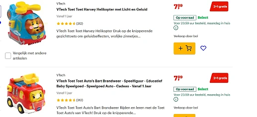 vtech toet toet bij bol