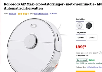 Roborock Q7 Max - Robotstofzuiger