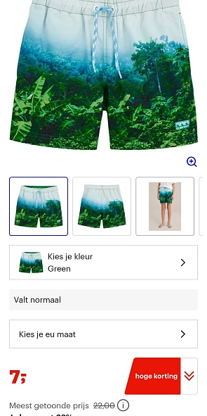 WE Fashion Jongens zwemshort met dessin -68% op bol.com