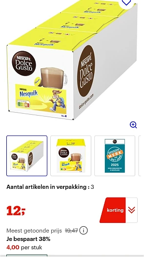 Nescafé Dolce Gusto capsules Nesquik 48 cups -38% bij bol.com