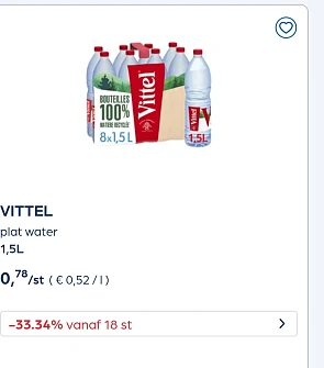 Vittel 1,5L -33,34% extra