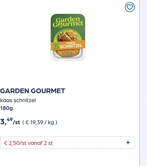 Garden gourmet in promo
