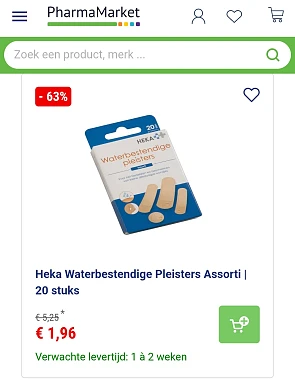 Pharmamarket tot 63%