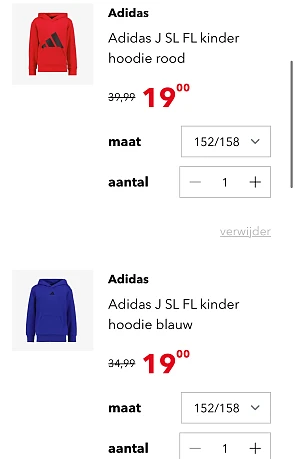 1+1 gratis sportkleding