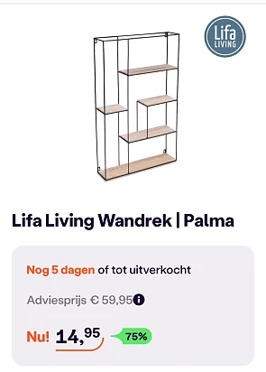 Lifa living wandrek palma -75% op ibood.com