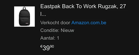 Prime day deal aankoop: Eastpak Back To Work Rugzak
