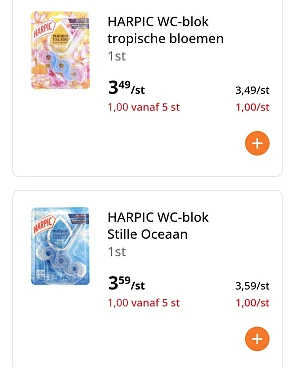 Harpic toiletblok in promo