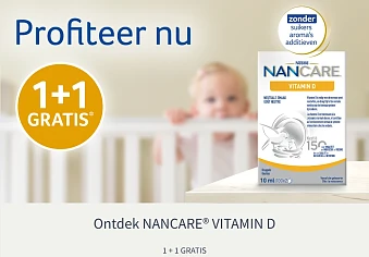 1+1 gratis NANCARE VITAMIN D 👶 via cashback Hashting
