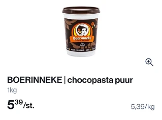 Boerinneke 1kg in promo