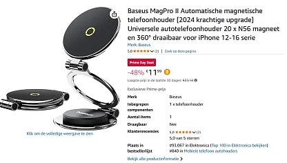 magnetische telefoonhouder