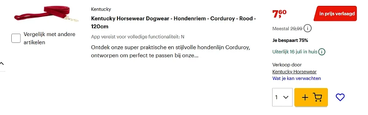 Kentucky Horsewear items met zeer hoge korting