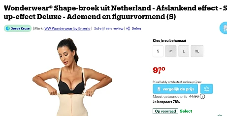 Wonderwear Shape Broek - Push-up - S