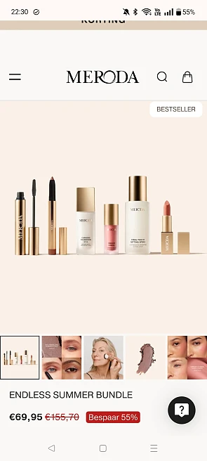 Meroda cosmetics endless summer bundle