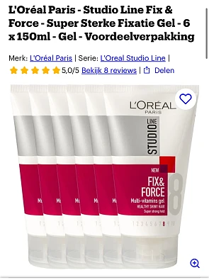 Voordeelverpakking gel L’Oréal Paris