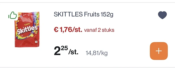 Skittles fruits -22%