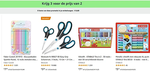 3 voor de prijs van 2 bij amazon speelgoed