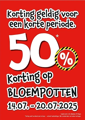 Opruiming bij TEDi met 50% korting