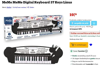 Digital Keyboard 37 Keys Linus