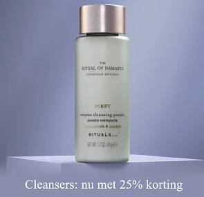 25% korting op Cleansers bij Rituals!