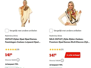 zijden sjaals bij bol