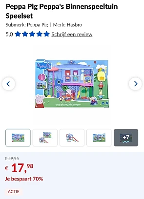 Peppa's Binnenspeeltuin Speelset / Peppa's Clubhuis -70%