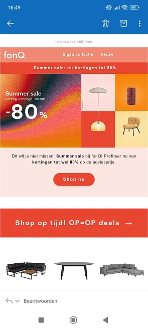 Summer sale tot -80% bij fonq