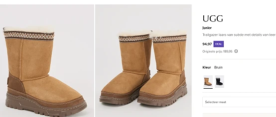 UGG Junior met 50% korting