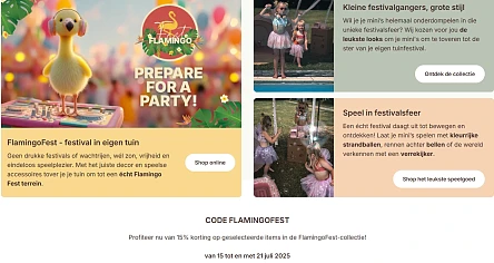 -15% bij de Gele Flamingo ☀️