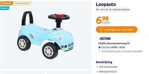 Super voordelige loopauto bij Action 👶