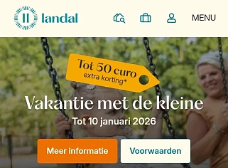Landal GreenParks tot €50 korting