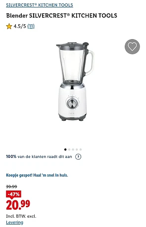 Blender SILVERCREST® KITCHEN TOOLS -47%
