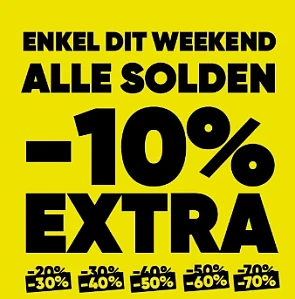 -10% EXTRA op alle solden bij ZEB⚠️