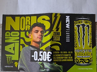-€0,50 bij aankoop van 1 blik monster lindo norris