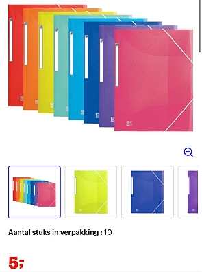 Elastomappen 10 stuks -83%