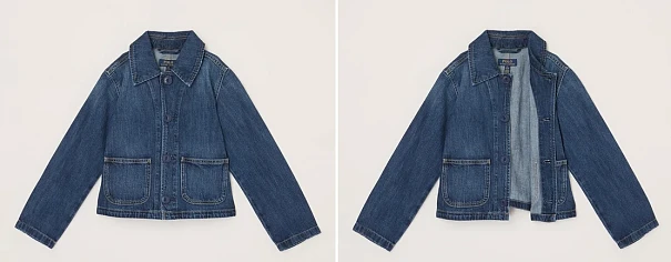70% korting op Ralph Lauren spijkerjas met opgestikte zakken maat 128