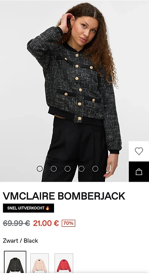VMCLAIRE Bomberjack -70% op veromoda.be