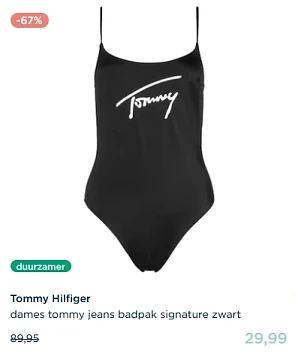 Badpak tommy hilfiger aan 67% korting bij Zwembroeken NL