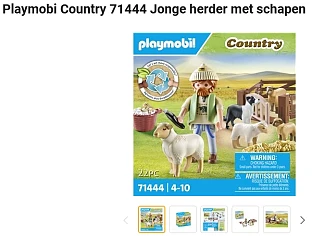 -70% Playmobil Country 71444 Jonge herder met schapen