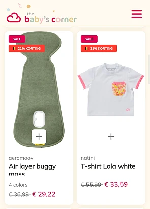 21% korting bij the baby's corner 👶🏻