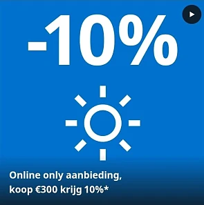 Dagdeal: 10% korting bij Ikea