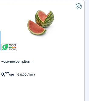 Watermeloen €0,99/kg