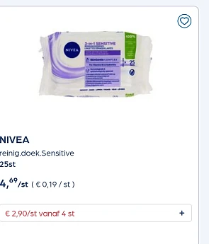 Heel veel nivea producten -50% enkel vandaag!!