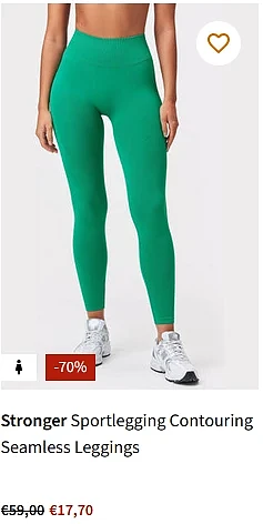 Stronger sportlegging groen dames aan 17,70 euro