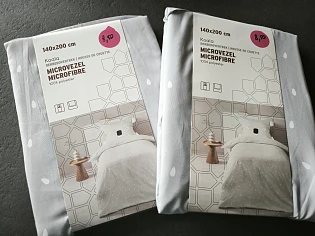 2 dekbedovertrekken voor 14,40€