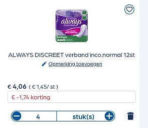 Always discreet -30% extra