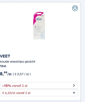 Alle veet -15% extra