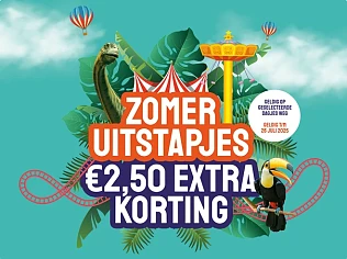Nu €2,50 éxtra korting op de leukste uitstapjes