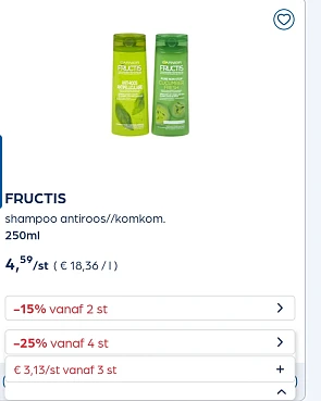 Fructis -25% extra