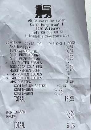Harry rustiek shandwich brood 1+1 bij Delhaize